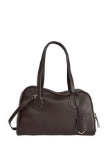 ATP Atelier - Noale Walnut/Contrast Stitch Grained Calf - Sportinis krepšys - Ruda