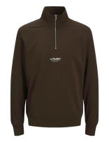 Jack & Jones - Jjesoho Sweat Quarter Zip Hn Noos - Megztinis - Ruda