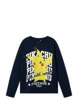 Name It - Nkmast Pokemon Ls Nreg Top Box Noos Sky - Ilgarankoviai marškinėliai - Tamsiai mėlyna