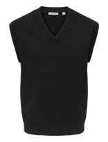 ONLY & SONS - Onsphil Rlx 12 Vest Knit - Megzta liemenė - Juoda