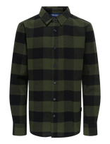 ONLY & SONS - Osjgudmund Ls Checked Shirt Noos - Ilgarankoviai marškiniai - Žalia
