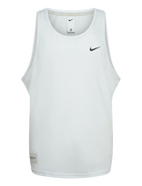 NIKE SWIM - Nike Mesh Mesh Tank Top - Sportinė palaidinė be rankovių - Balta