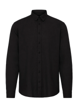 Blend - Bhbobby Linen L/S - Lininiai marškiniai - Juoda