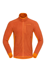 Norrøna - Falketind Warm1 Active Jacket M's - Sportinės flisinės kelnės - Oranžinė