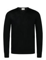 Bruun & Stengade - Bs Uranus Regular Fit Knitwear - Apvalios apykaklės megztinis - Juoda