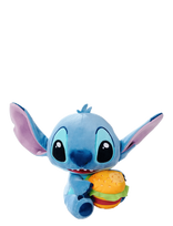 Lilo & Stitch - Disney Stitch With Burger 25 Cm - Pliušinis gyvūnas - Mėlyna