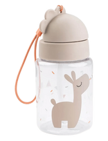 Done By Deer - Straw Bottle Celebration Sand 280 Ml - Maistui - Smėlio
