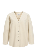 Object - Objyale L/S Oz Shirt E Ss Fair - Marškinėliai ilgomis rankovėmis - Kreminė spalva
