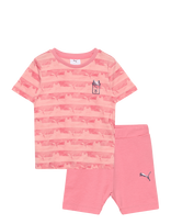 PUMA - Puma X Gabby S Dollhouse Minicats Tee And Shorts Set Inf - Marškinėlių rinkinys trumpomis rankovėmis - Koralinė spalva