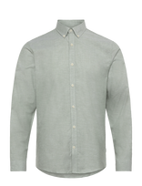Lindbergh - Yarn Dyed Oxford Superflex Shirt - Oksfordo marškiniai - Žalia