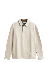Gant - Light Sacker Rib Ls Polo - Marškinėliai ilgomis rankovėmis - Kreminė spalva