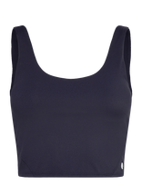 Björn Borg - Ace 2 In 1 Cropped Tank - Sportinė palaidinė be rankovių - Tamsiai mėlyna