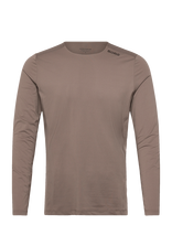 Björn Borg - Borg Feather Long Sleeve T-Shirt - Sportiniai marškinėliai ilgomis rankovėmis - Ruda