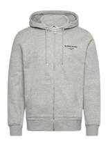 Björn Borg - Borg Essential 1 Zip Hoodie - Sportinis džemperis su gobtuvu - Pilka