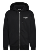 Björn Borg - Borg Essential 1 Zip Hoodie - Sportinis džemperis su gobtuvu - Juoda