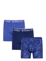 Björn Borg - Cotton Stretch Boxer 3P - Bokseriai - Mėlyna