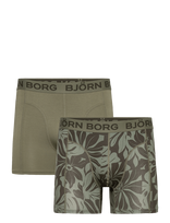 Björn Borg - Bamboo Cotton Blend Boxer 2P - Bokseriai - Chaki spalva