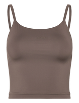 Björn Borg - Studio Soft Cropped Tank Top - Sportinė palaidinė be rankovių - Ruda