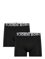 Björn Borg - Organic Cotton Stretch Boxer 2P - Bokseriai - Juoda