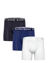 Björn Borg - Sports Microfiber Boxer 3P - Sportiniai bokser šortai - Marga / raštuota