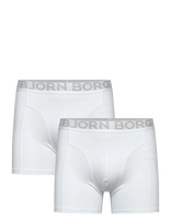 Björn Borg - Organic Cotton Stretch Boxer 2P - Bokseriai - Balta