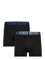 Björn Borg - Organic Cotton Stretch Boxer 2P - Bokseriai - Juoda