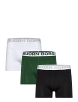 Björn Borg - Organic Cotton Stretch Boxer 3P - Bokseriai - Marga / raštuota