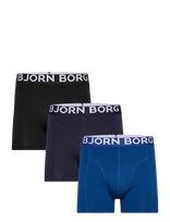 Björn Borg - Organic Cotton Stretch Boxer 3P - Bokseriai - Juoda