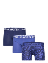 Björn Borg - Cotton Stretch Boxer 3P - Apatinių drabužių komplektas - Mėlyna