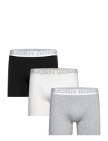 Björn Borg - Organic Cotton Stretch Boxer 3P - Bokseriai - Marga / raštuota