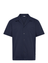Björn Borg - Borg Seersucker Resort Shirt - Laisvalaikio marškiniai - Tamsiai mėlyna