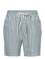 Björn Borg - Borg Seersucker Resort Shorts - Laisvalaikio šortai - Žalia