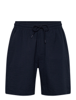 Björn Borg - Borg Seersucker Resort Shorts - Laisvalaikio šortai - Tamsiai mėlyna