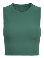 Björn Borg - Studio Ribbed Cropped Tank Top - Sportinė palaidinė be rankovių - Žalia