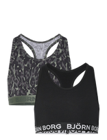 Björn Borg - Cotton Stretch Soft Top 2P - Laisvalaikio marškinėliai - Chaki spalva