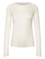 Björn Borg - Studio Light Long Sleeve Top - Sportiniai marškinėliai ilgomis rankovėmis - Kreminė spalva