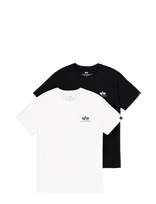 Alpha Industries - Basic T-Shirt Sl 2 Pack - Marškinėliai trumpomis rankovėmis - Juoda
