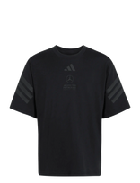 Adidas Performance - Mer Lot Tee Y - Marškinėliai trumpomis rankovėmis - Juoda