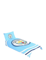 Fodbold - Bed Sheet Manchester City 150X210 & 50X60 - Pagalvių užvalkalas - Mėlyna