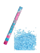 Joker - Confetti Shooter Boy/Girl Blue 60 Cm - Vaikų gimtadieniui - Mėlyna