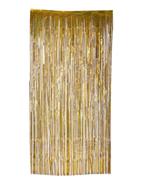Joker - Door Curtain Holographic Gold 92 X 240 Cm - Vaikų gimtadieniui - Aukso