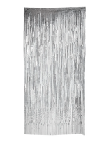 Joker - Door Curtain Holographic Silver 92 X 240 Cm - Vaikų gimtadieniui - Sidabro