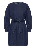 French Connection - Leighton Denim Banana Slv Dres - Trumpa suknelė - Tamsiai mėlyna