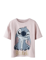 Name It - Nkfakun Stitch Ss Nreg Top Box Noos Wdi - Marškinėliai trumpomis rankovėmis - Rožinė