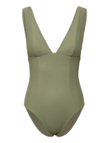 Roxy - Roxy Love Elongated One Piece - Sportinis maudymosi kostiumėlis - Chaki spalva