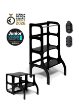Ette Tete - Step'n'sit® Helper Tower - Table - Motorinių įgūdžių baldai - Juoda