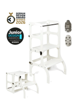 Ette Tete - Step'n'sit® Helper Tower - Table - Motorinių įgūdžių baldai - Balta