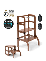 Ette Tete - Step'n'sit® Helper Tower - Table - Motorinių įgūdžių baldai - Ruda