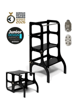 Ette Tete - Step'n'sit® Helper Tower - Table - Motorinių įgūdžių baldai - Juoda