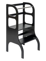 Ette Tete - Step Up Adjustable Height Helper Tower - Motorinių įgūdžių baldai - Juoda